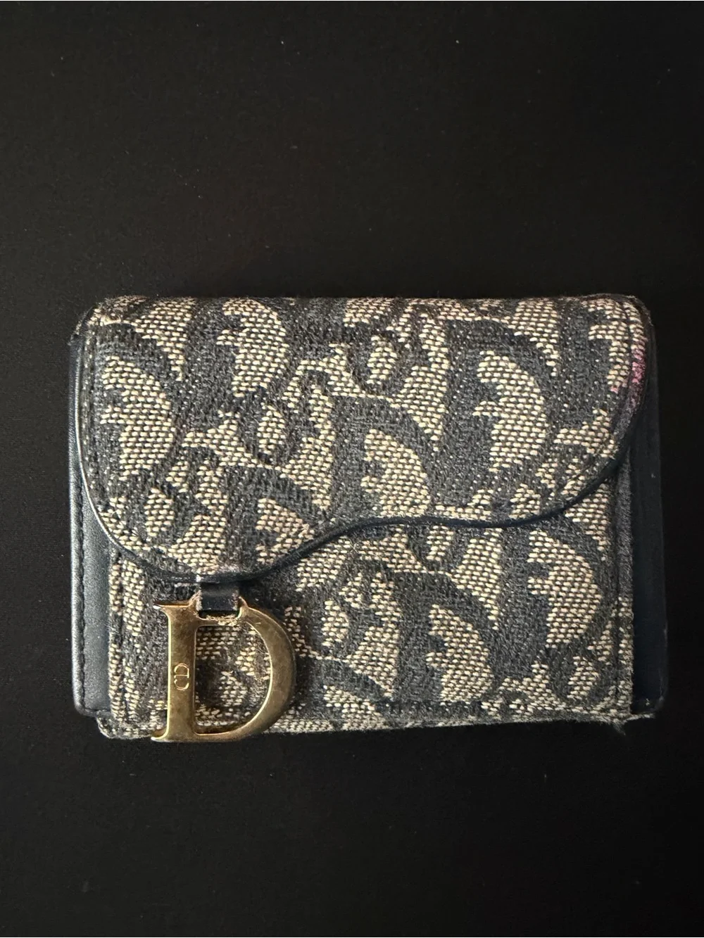 Authentic Vintage Dior Trotter Saddle Wallet